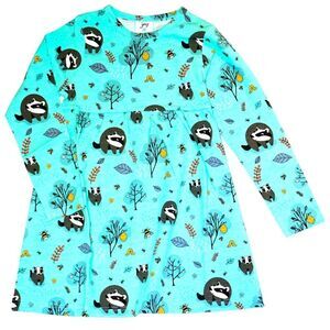 JNY Aqua Animal Print Dress Sz 116cm